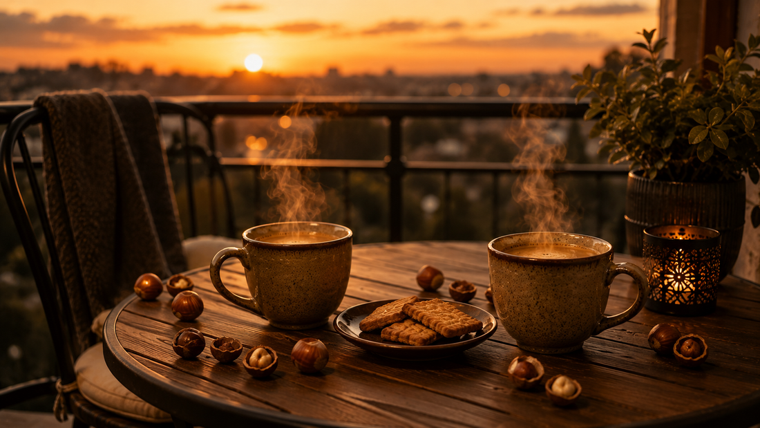 NUTVAN Hazelnut — Roam N Brew ki shaam wali coffee, baarish aur khidki ka cozy ritual