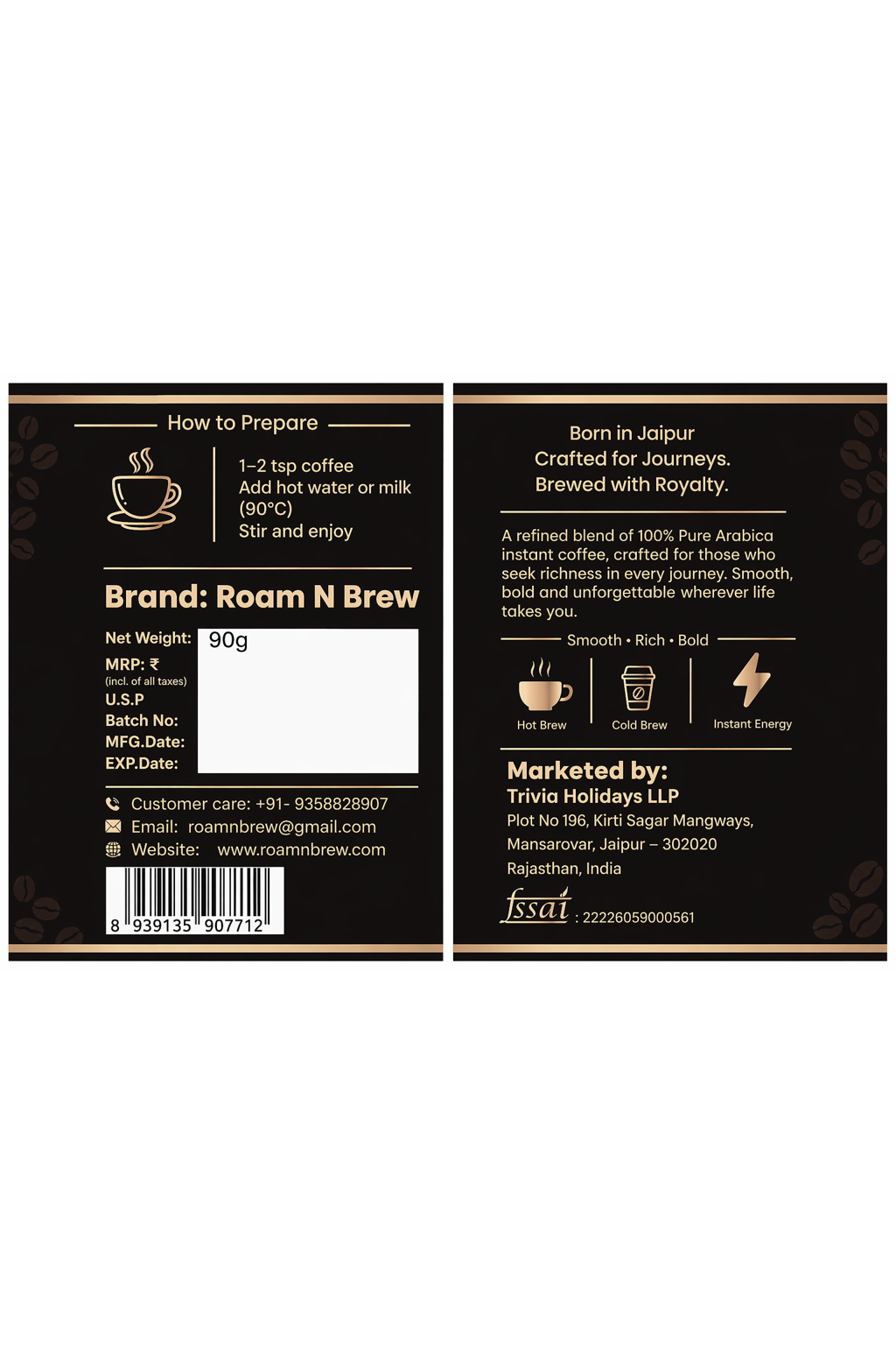 Roam N Brew Gold — 90g